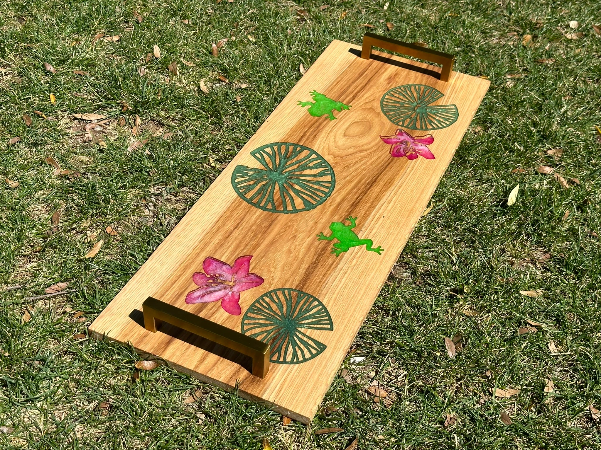 Lily Pad and Lotus Chacuterie Board